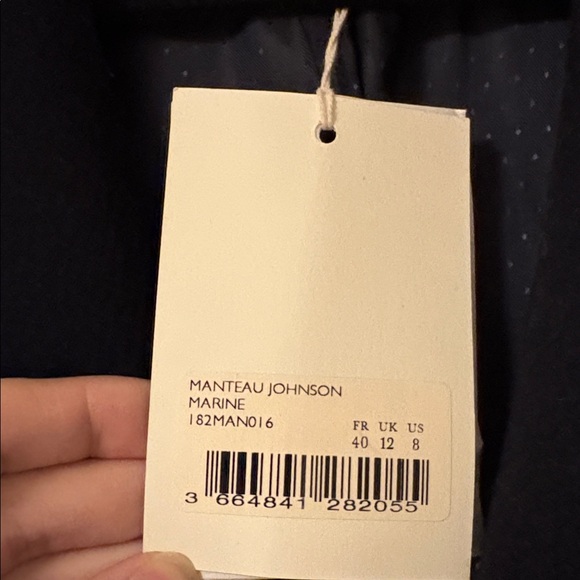 NWT Sezanne Johnson Coat Navy Size 8 - Picture 5 of 13